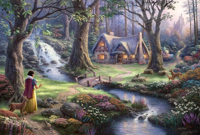 Schmidt Spiele Puzzle Thomas Kinkade: Disney Schneewittchen Image
