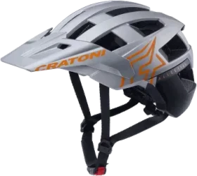 Cratoni AllSet Pro Helm silver/orange matt