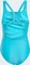 adidas 3-Streifen C-Back Badeanzug lucid cyan/white (Junior) Vorschaubild