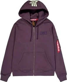 Alpha Industries Back Print Zip Hoodie plum (Herren)