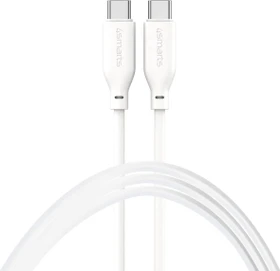 4smarts USB-C auf USB-C Silikon-Kabel High Flex 60W 1.5m weiß