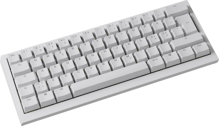 Ducky One X Mini Wireless, weiß, LEDs RGB, Inductive Analog Switch, USB/Bluetooth, ND