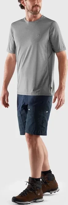 Fjällräven Abisko Day Hike Funktionsshirt kurzarm shark grey (Herren)