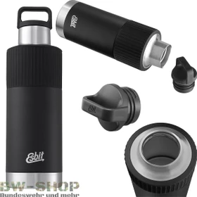 Esbit Sculptor Standard Mouth Manschette Isolierflasche 1l schwarz