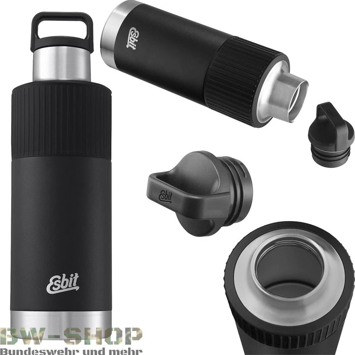 Esbit Sculptor Standard Mouth Manschette Isolierflasche 1l schwarz