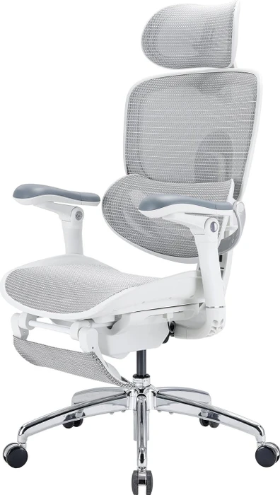 Sihoo Doro C300 Pro V2 adaptiver ergonomischer Bürostuhl, mit Fußstütze, weiß
