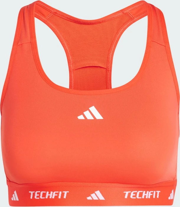 adidas TECHFIT Medium-Support Sport-BH bright red (Damen)