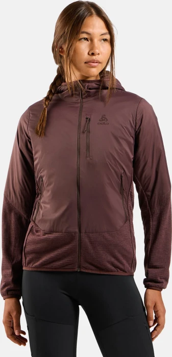Odlo Ascent Wool Insulated Hybrid Funktionsjacke fudge (Damen)