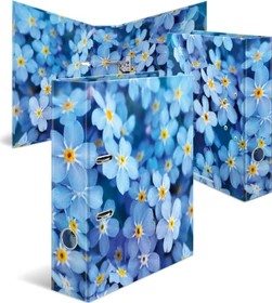 Herma Ordner 2-Ring mit Motiv, 70mm, A4, Blue Flowers