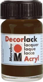 Marabu Decorlack Acryl Acrylfarbe, dunkelbraun, 15ml