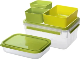 Emsa Clip&Go rechteckig Lunchbox XL Aufbewahrungsbehälter 2.3l grün
