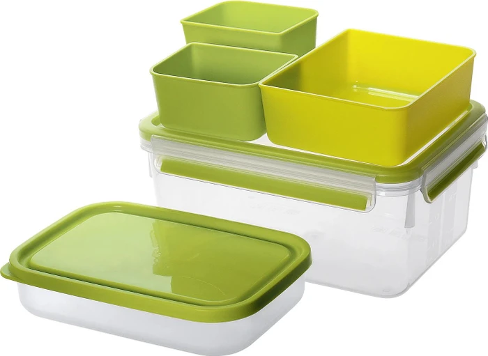 Emsa Clip&Go rechteckig Lunchbox XL Aufbewahrungsbehälter 2.3l grün