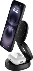 Belkin BoostCharge Magnetische 2-in-1-Ladestation mit Qi2 (15 W) schwarz