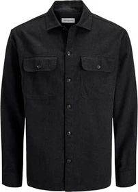 Jack & Jones Relaxed Fit Hemd langarm schwarz (Herren)