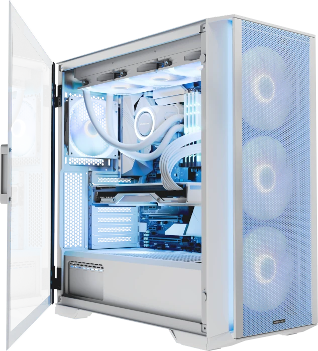 Modecom Horizon ARGB Flow White, Glasfenster
