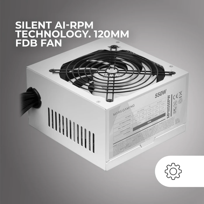 Mars Gaming MPIII550PW 550W, ATX 2.4