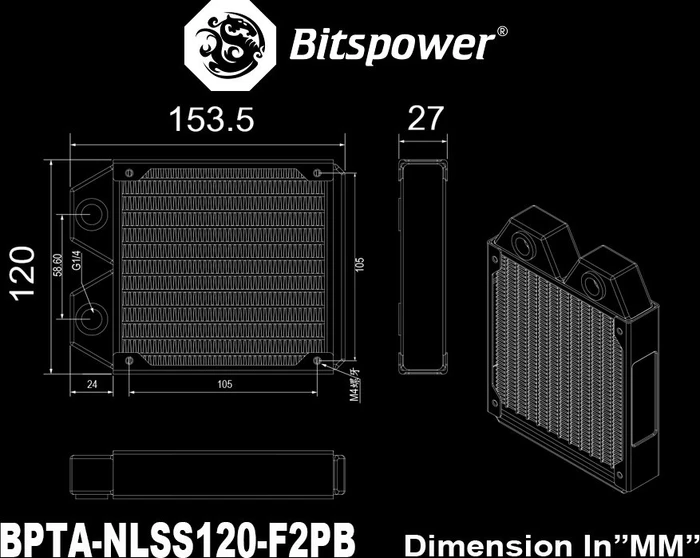Bitspower Touchaqua Tarasque 120