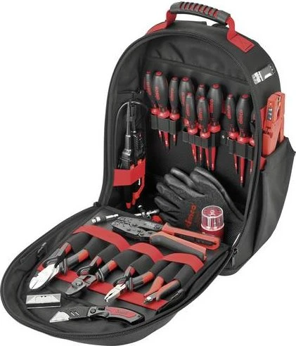 Cimco 17 0534 Industrierucksack POWER Handwerkzeugset inkl. Tasche, 24-tlg.