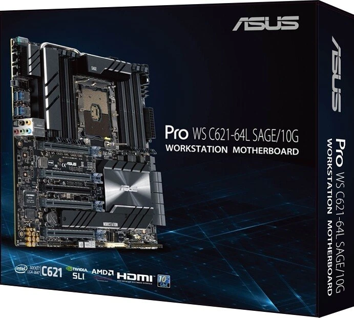 ASUS Pro WS C621-64L Sage/10G (Intel 3647)