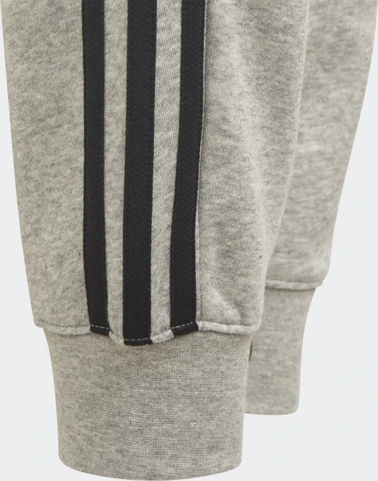 adidas Essentials 3-Streifen Trainingshose lang medium grey heather/black (Junior)