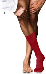 Falke No. 9 Pure Fil d'Écosse Socken cardinal (Herren)