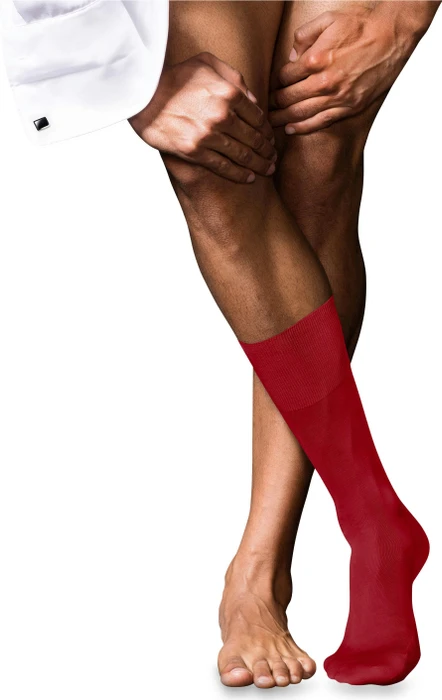 Falke No. 9 Pure Fil d'Écosse Socken cardinal (Herren)