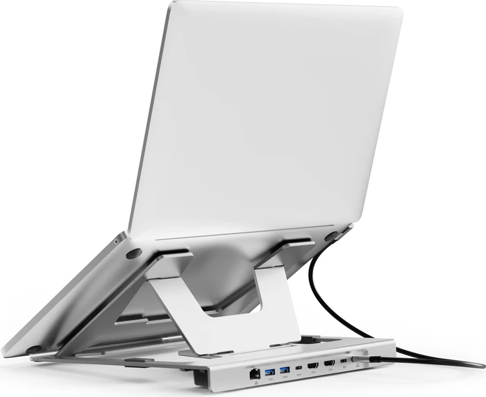 Conceptronic DONN35S Laptop-Ständer mit 7-in-1 Dockingstation, USB-C 3.0 [Buchse]