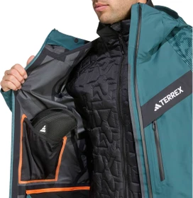 adidas Terrex Techrock Hybrid Primeknit Climawarm+ Skijacke aurora ivy/preloved teal (Herren)