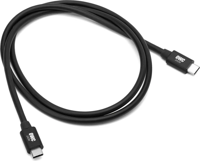 OWC Thunderbolt 5 Kabel, 240W, schwarz, 1m (verschiedene Markenbezeichnungen)