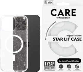 PanzerGlass Care Flagship Case Urban Combat Star Lit MagSafe für Apple iPhone 16 Pro Max weiß