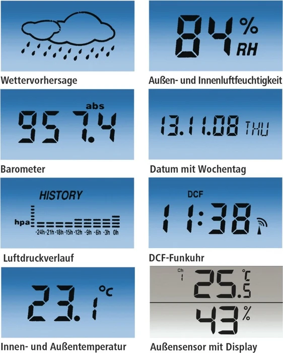 Hama EWS-800 Funkwetterstation, digital