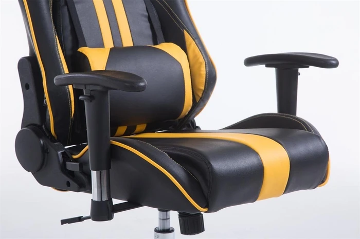 CLP Racing Limit V2 Kunstleder Gamingstuhl, schwarz/gelb