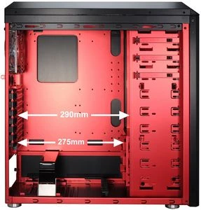 Lian Li PC-P50R rot, Acrylfenster