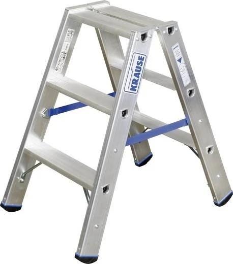 Krause Stabilo Professional Alu 2-tlg. Stehleiter, 2x 3 Stufen