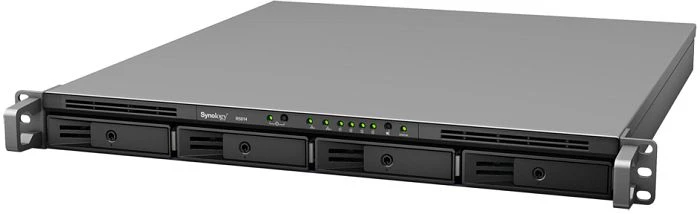 Synology RackStation RS814, 1GB RAM, 2x RJ-45 1000Base-T, 2x USB 3.0, 1HE