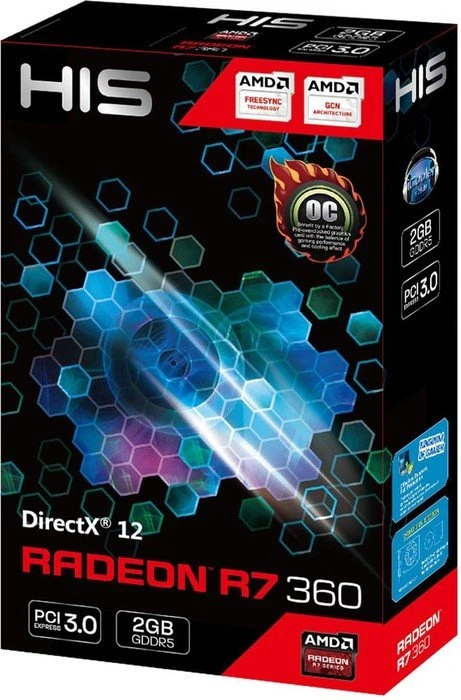 HIS Radeon R7 360 iCooler, 2GB GDDR5, 2x DVI, HDMI, DP