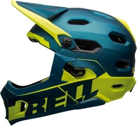 Bell Super DH Spherical Fullface-Helm matte/gloss blue/high viz
