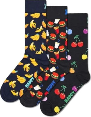 Happy Socks Classic Banana Socken, 3 Paare