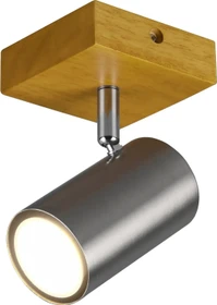Trio Marley Spot 1-flammig braun/nickel matt