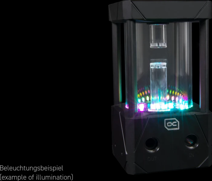 Alphacool Eisbecher Aurora D5 150mm Acetal/Glas inkl. VPP Apex D5
