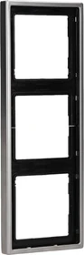 Jung Serie LS 990 Rahmen 3-fach, edelstahl
