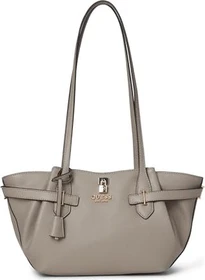 Guess Yesba Saffiano Schultertasche dark taupe