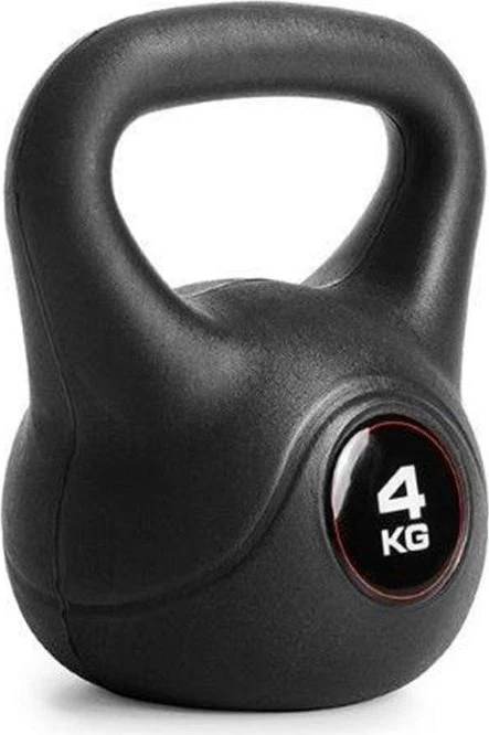 Gymstick Vinyl Kettlebell Hantel 4kg schwarz (61050-4)