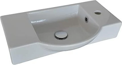 Fackelmann Keramik Gäste-WC-Waschbecken 55cm weiß