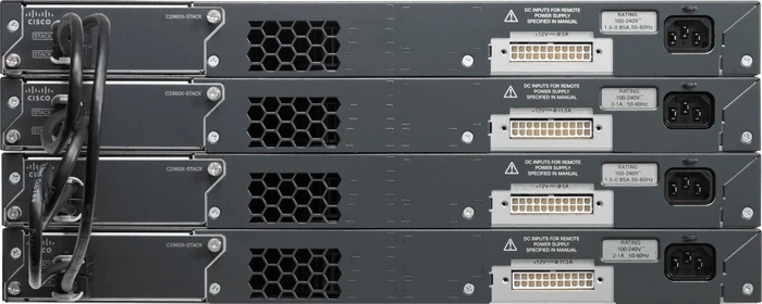 Cisco Catalyst 2960-X LAN Base Rackmount Gigabit Managed Stacking Switch, 48x RJ-45, 4x SFP, 740W PoE+