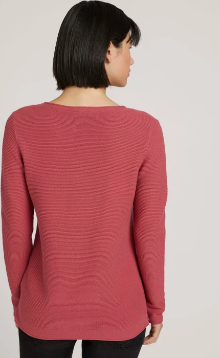 Tom Tailor Rundhalsausschnitt Strickpullover cozy pink (Damen)