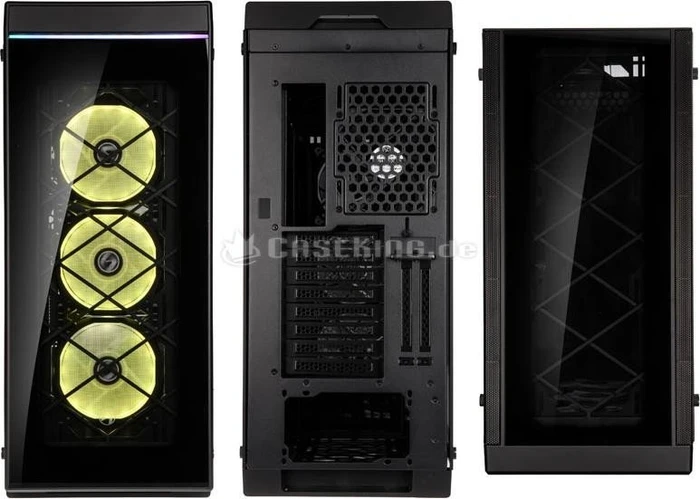Lian Li Alpha 550X schwarz, Glasfenster