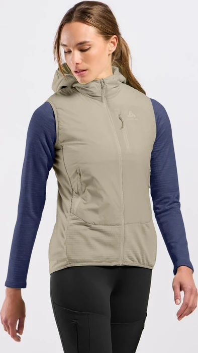 Odlo Ascent Wool Insulated Hybrid Weste agate gray (Damen)