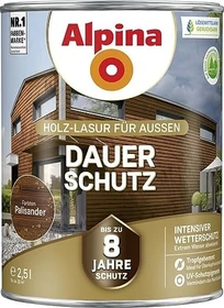 Alpina Farben Dauer-Schutz Holz-Lasur außen palisander, 2.5l