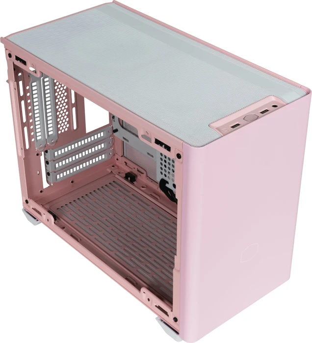 Cooler Master MasterBox NR200P Color Edition Flamingo Pink, Glasfenster, Mini-ITX